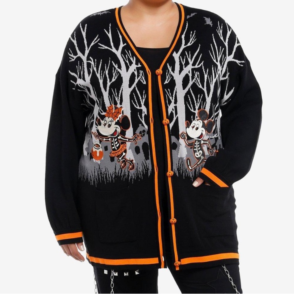 Disney Halloween Trick Or Treat Cardigan Mickey‎ & Friends Hot Topic
